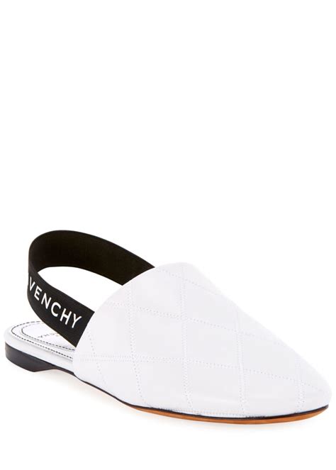 Givenchy Rivington Quilted Slingback Flats 